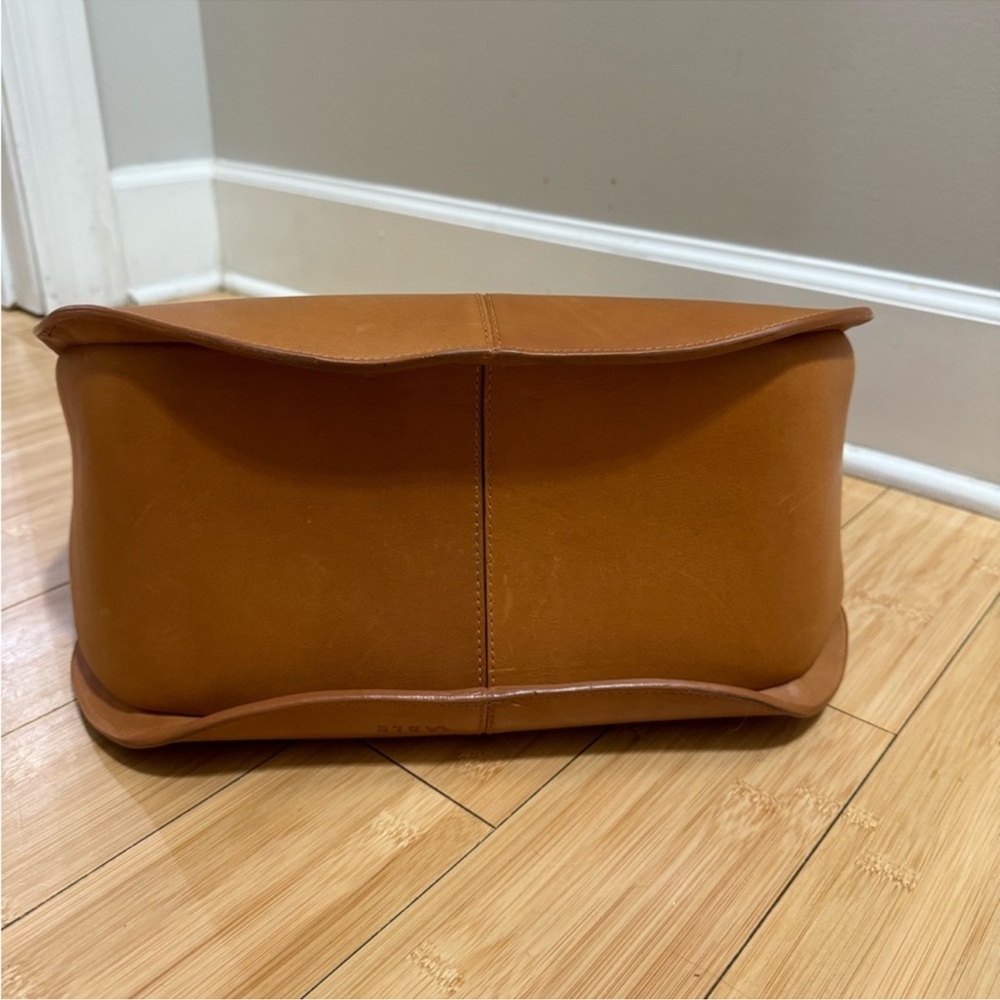 Large ABLE Tan GENUINE Leather Tote Bag - Picture 4 of 7